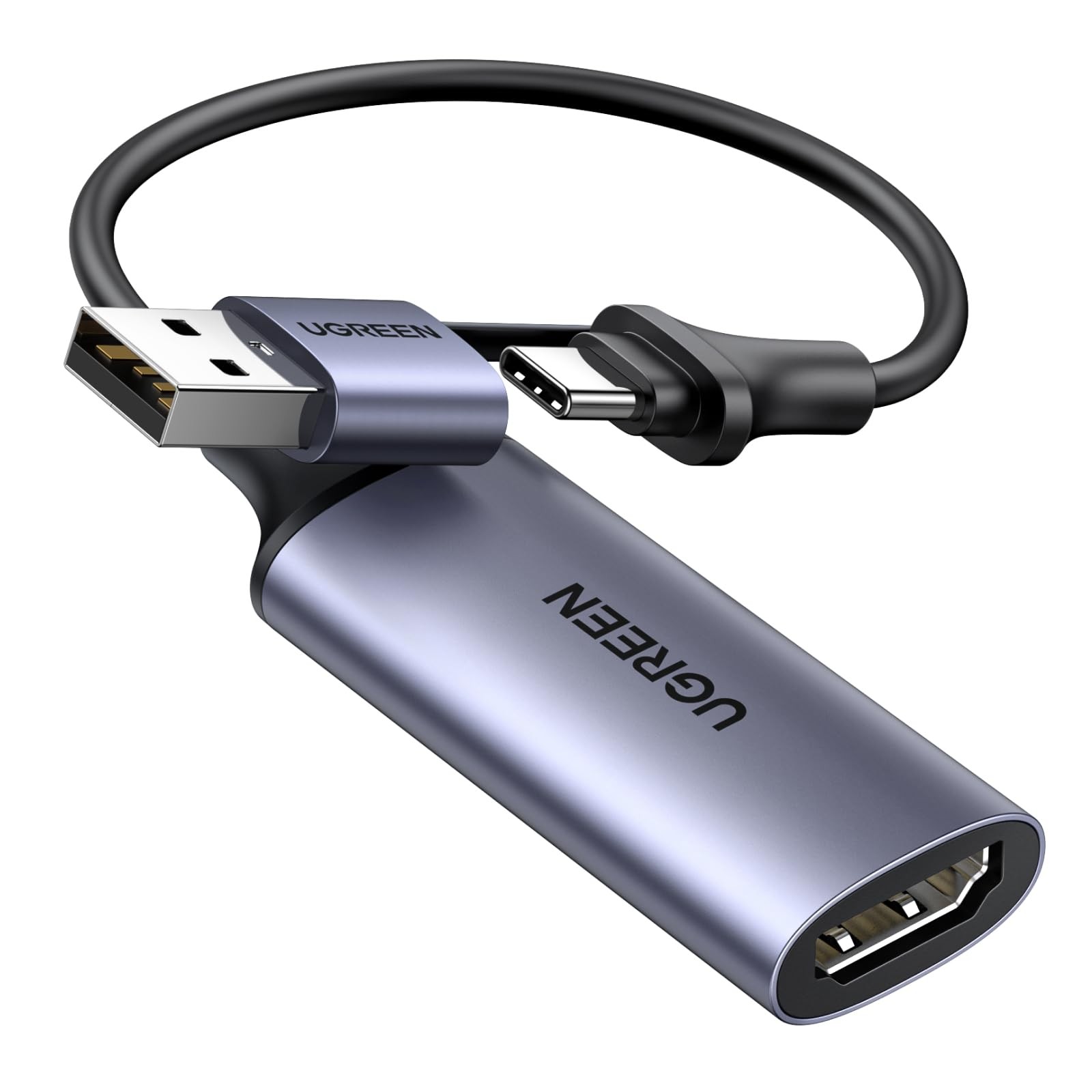 UGREEN Full HD 1080P Capture Card 4K HDMI to USB 2.0 Video Black