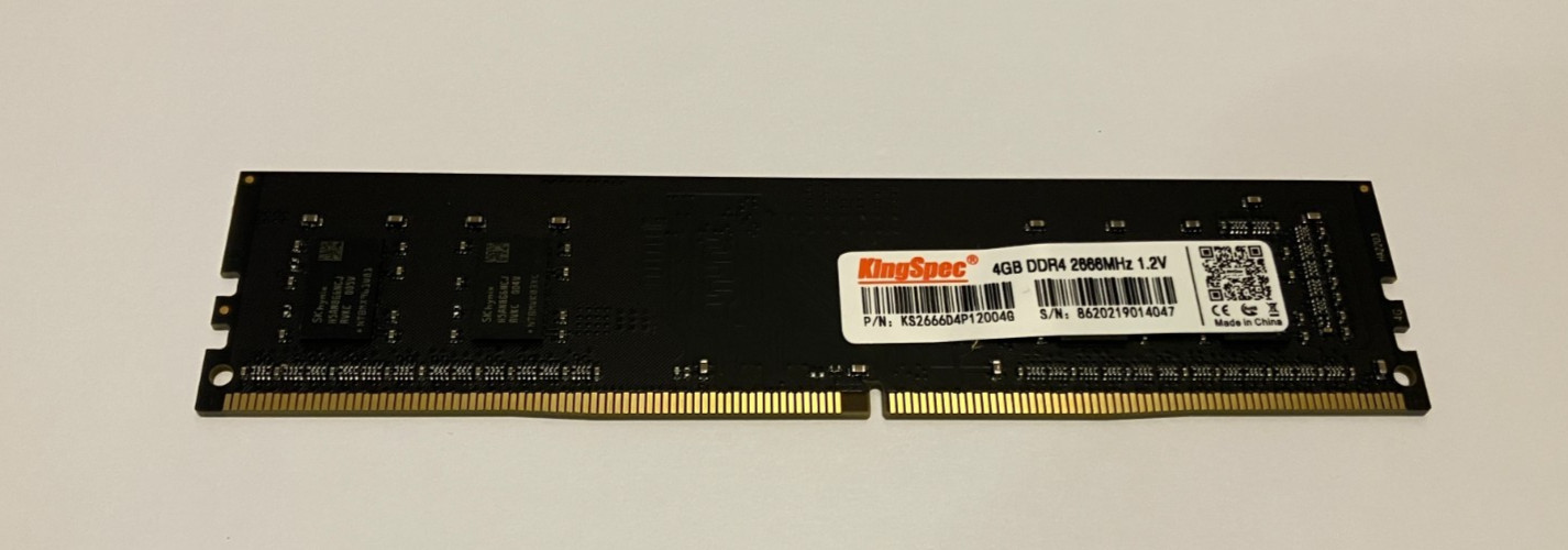 KingSpec 4GB DDR4 2666MHz Desktop RAM 288-pin PC-21300 KS2666D4P12004G