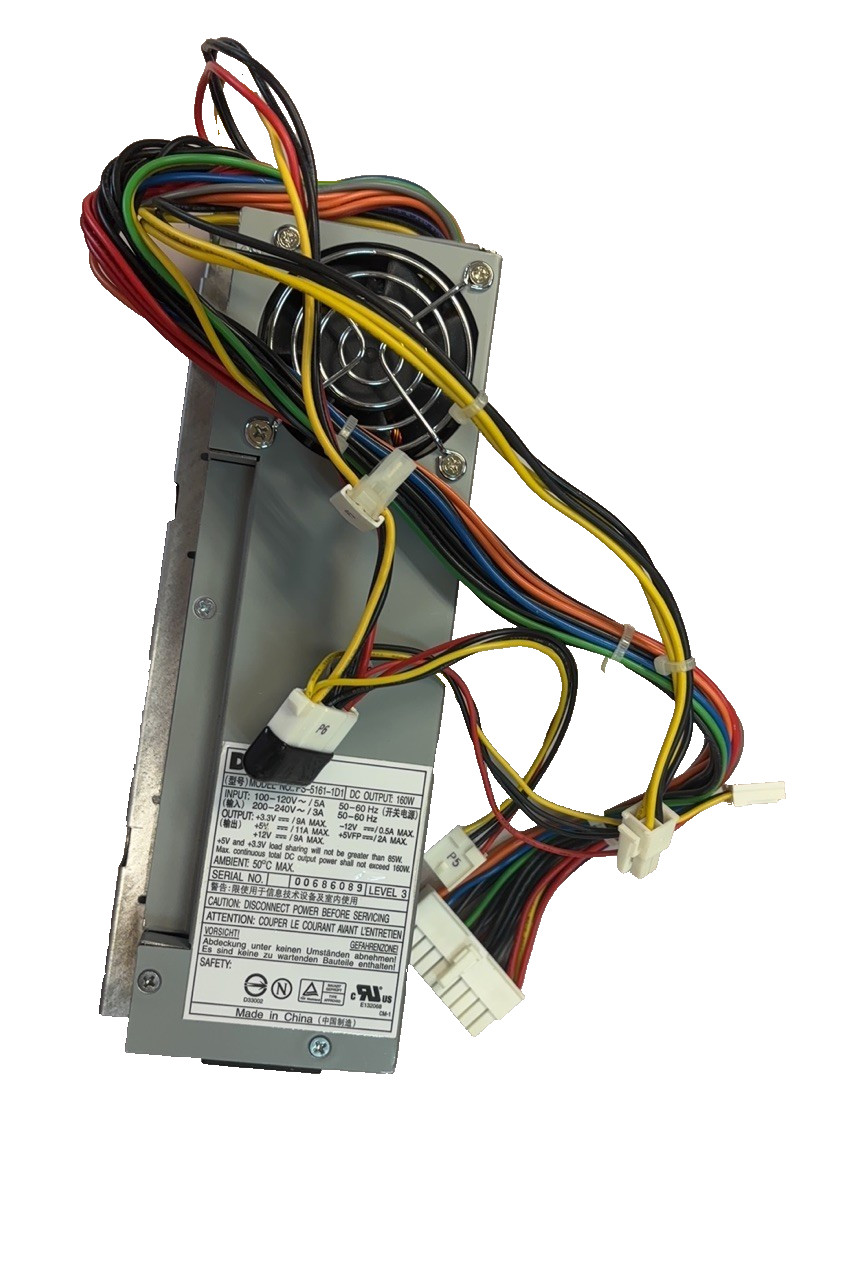PS-5161-1D1 Dell 160 Watts 100-240V Power Supply for OptiPlex GX240/260/270/280