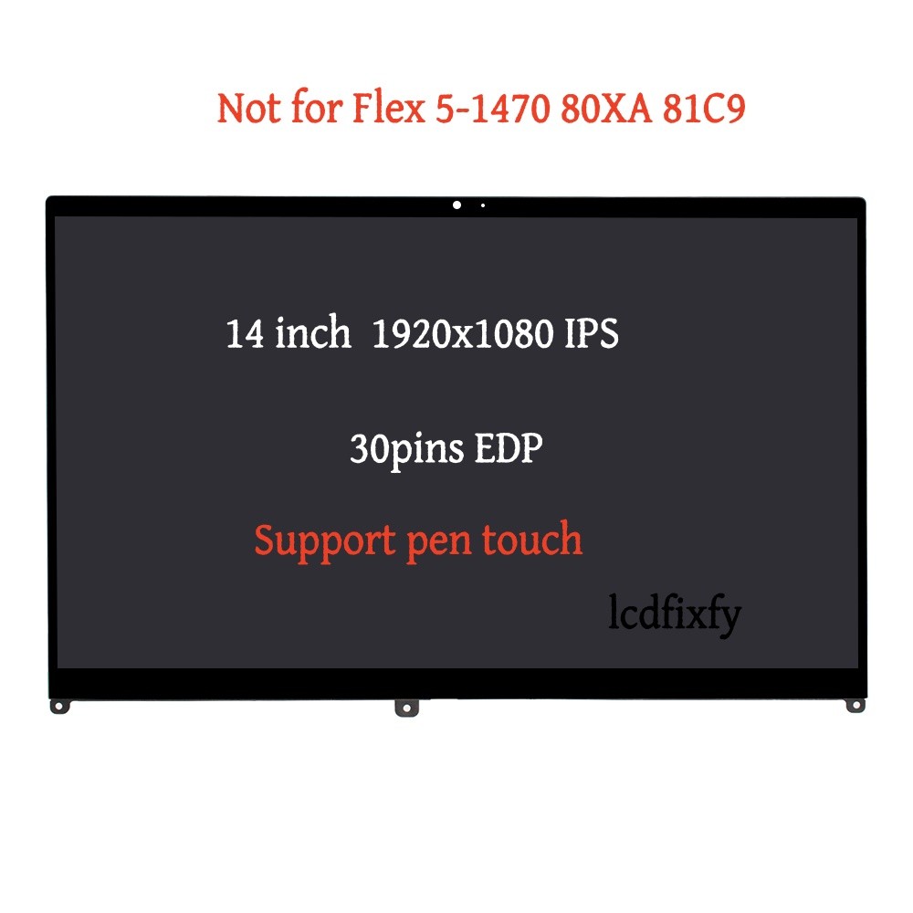 New LCD Touch Screen Assembly for Lenovo Flex 5-14IIL05 5D10S39642 5D10S39641