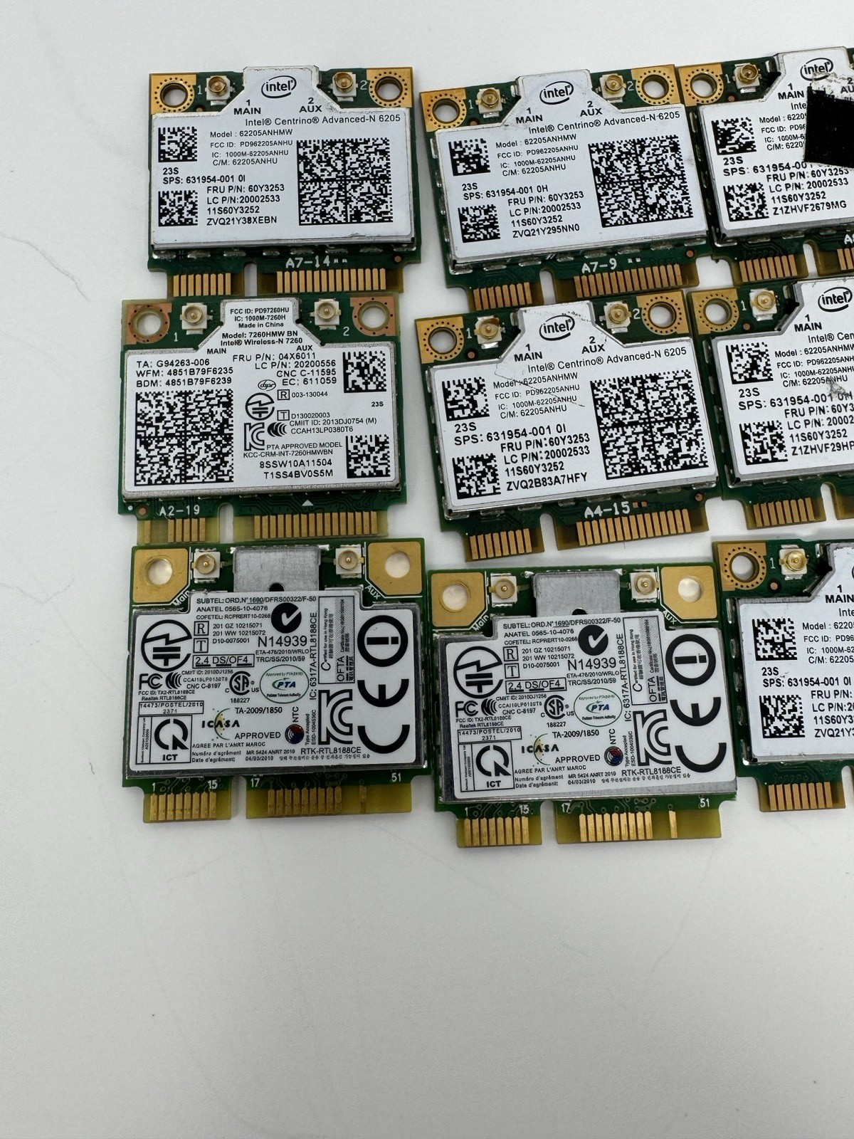 Thinkpad T430S X230 X220i T530 Intel Centrino Advanced-N 6205 wifi card 12ct