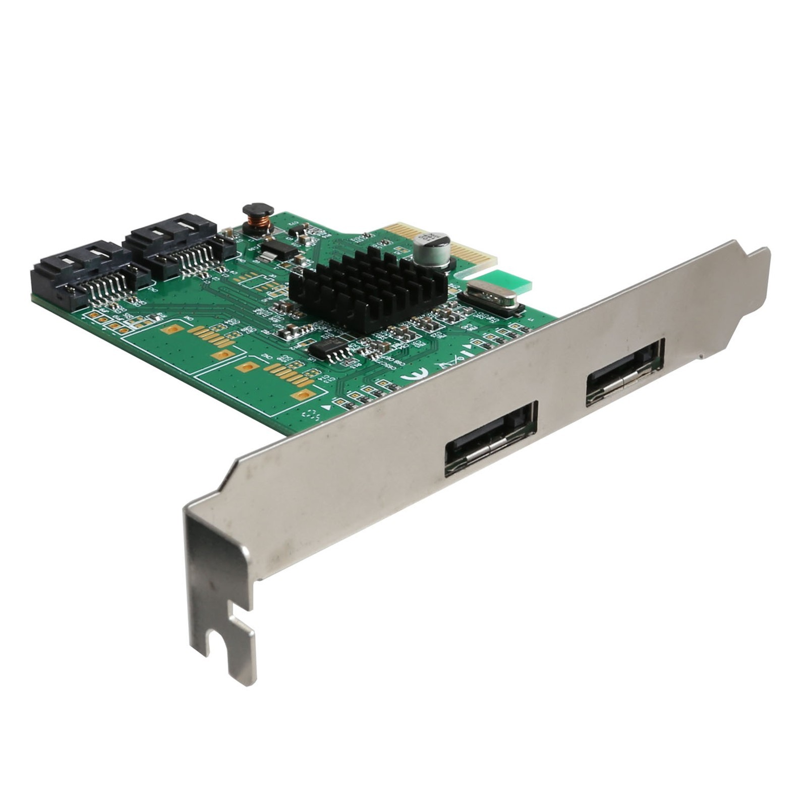 Open Box 2 Port SATA III and 2 Port eSATA RAID PCI-e 2.0 x2 Card