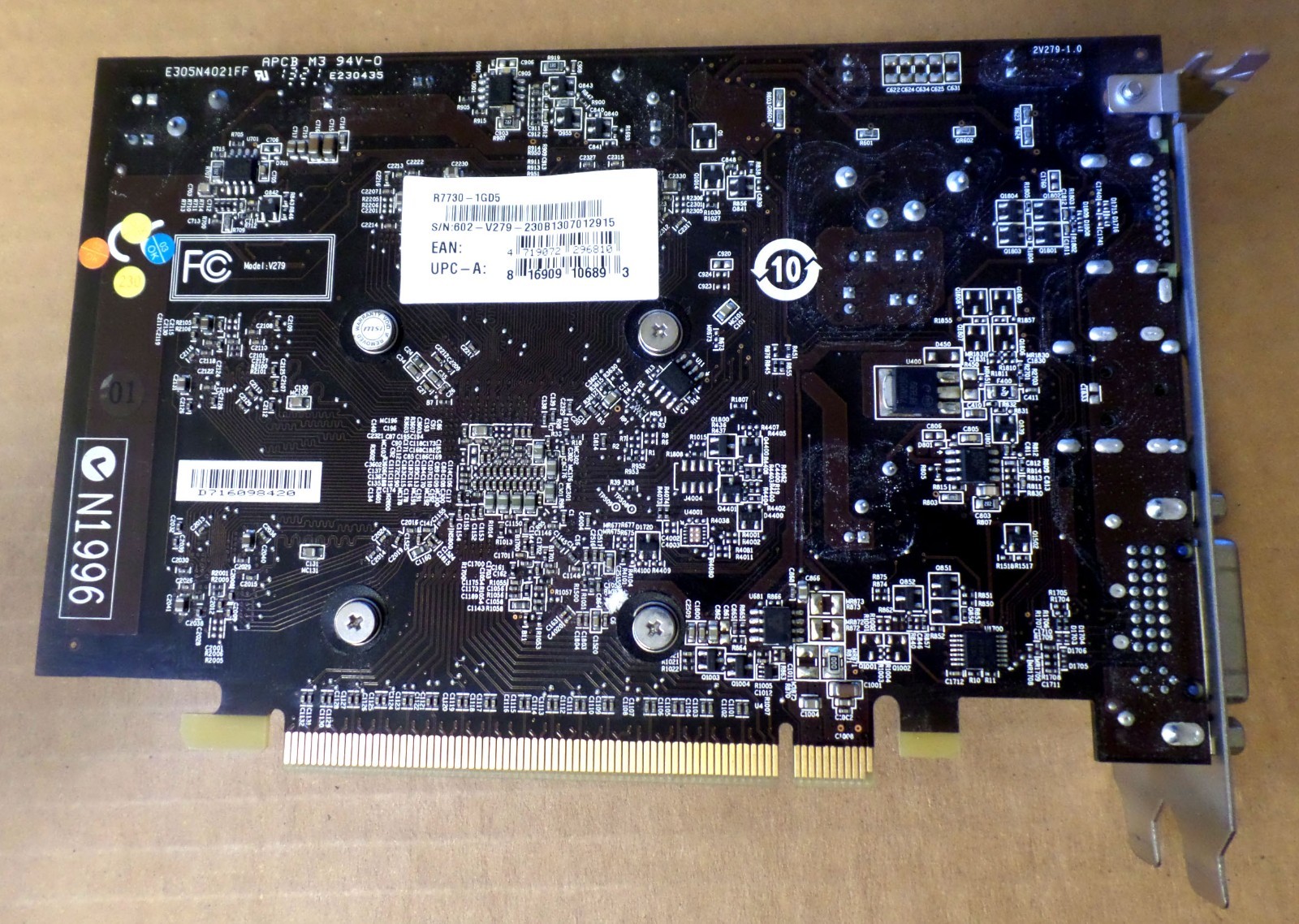 MSI Radeon HD 7730 1GB GDDR5 PCI Express 3.0 x16 CrossFireX Support Graphics Car