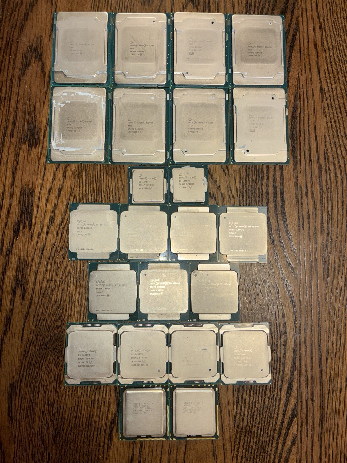 Intel Xeon Processor Mix CPU E3-1245v6 E5-2640v4 Silver 4210 + More Lot of 23