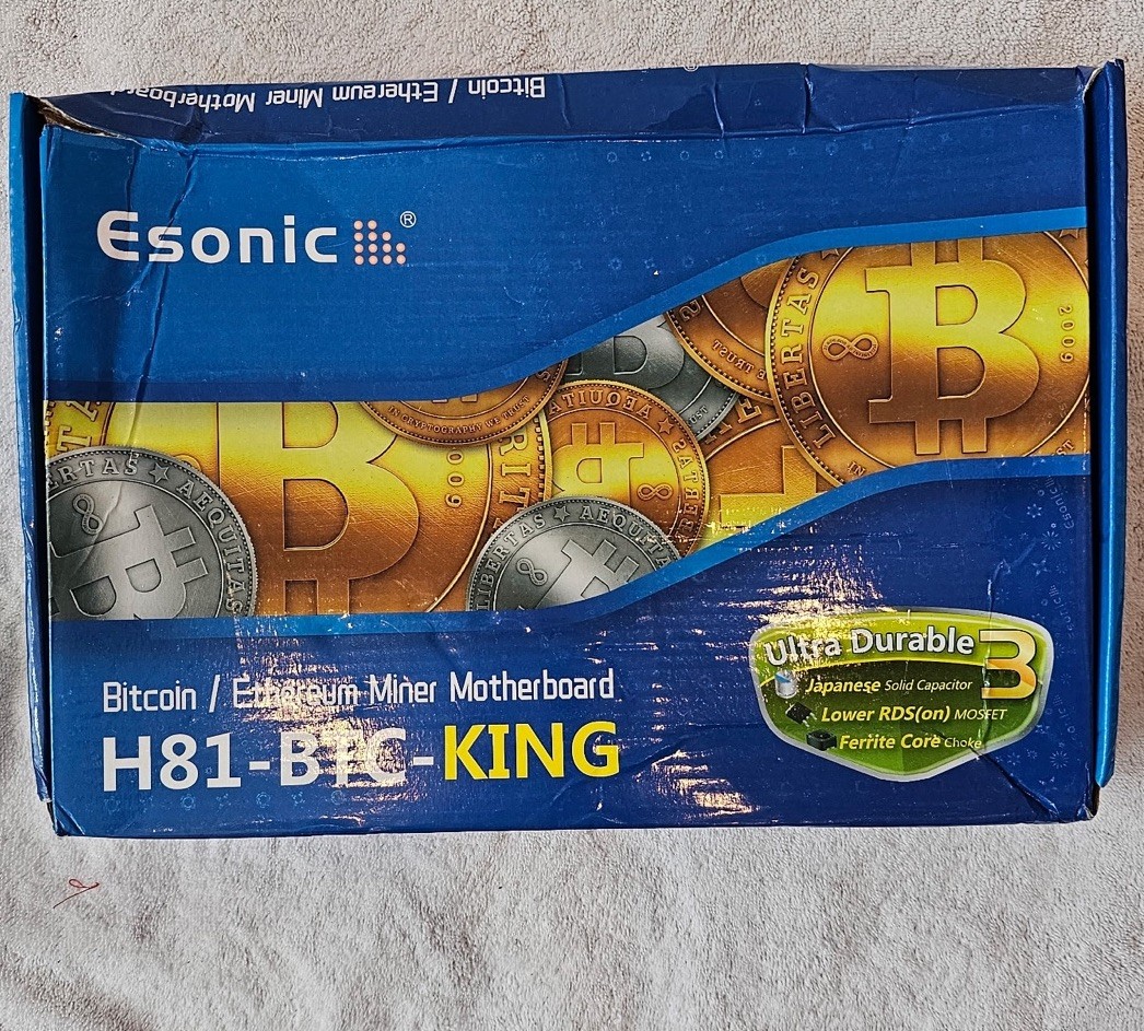 Esonic H81-BTC-King Intel H81 USB 3.0 SATAIIILGA 1150 Motherboard New Open Box