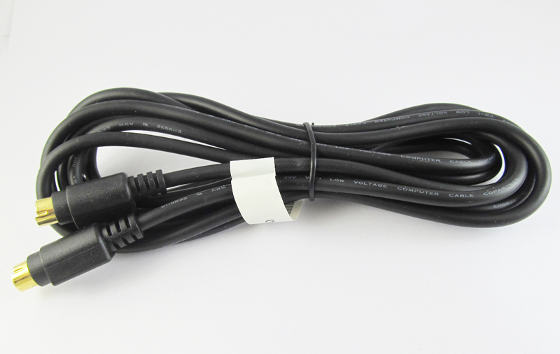 1pc 10ft S-Video Cable Mini Din 4 Pin Male to Male Dual Male For DVD HDTV Gold