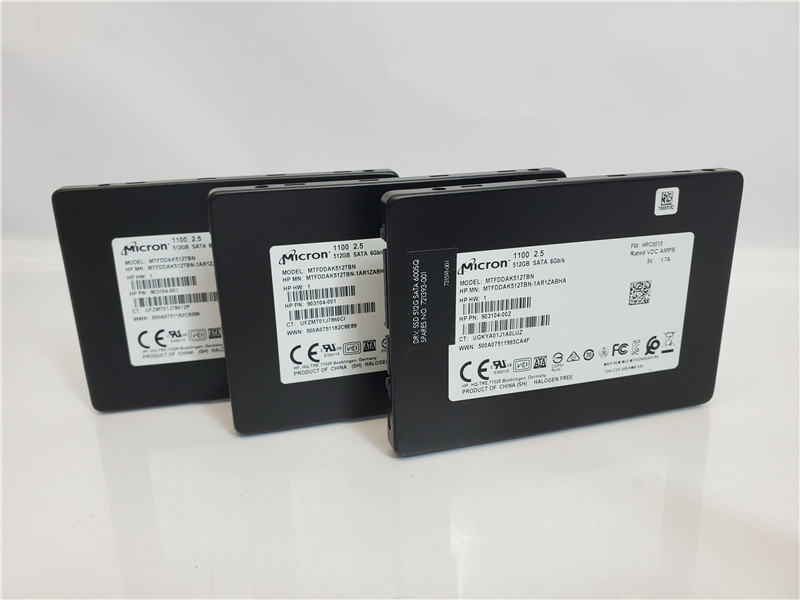Micron 1100 512GB 2.5 Inch SATA SSD MTFDDAK512TBN Tested Lot of 3