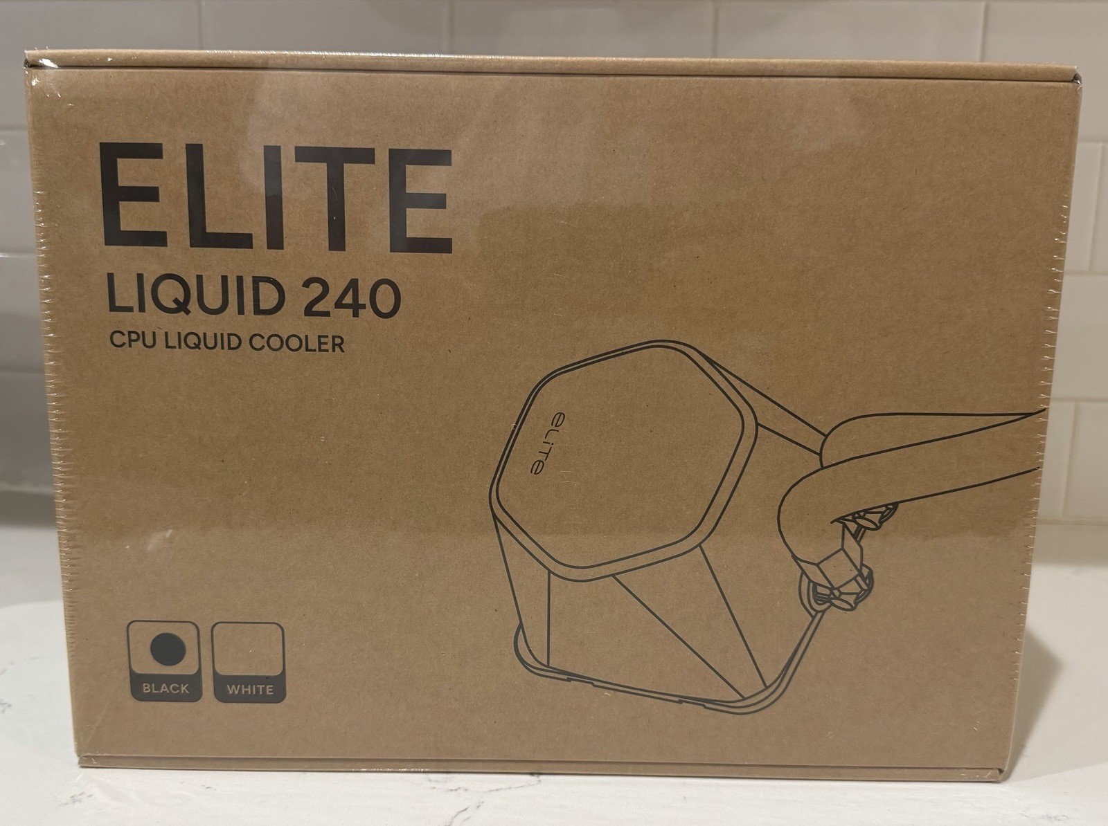 Cooler Master Elite Liquid 240 CPU AIO Cooler 240mm Radiator 2x ARGB PWM Fans