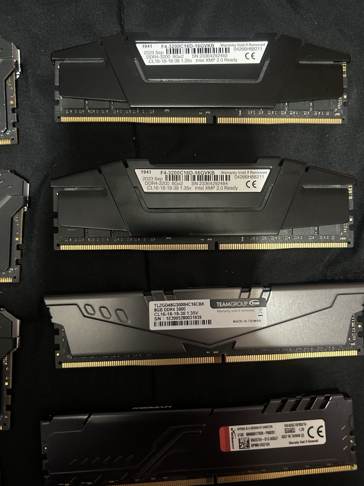 72gb Ddr4 Ram Lot (untested)