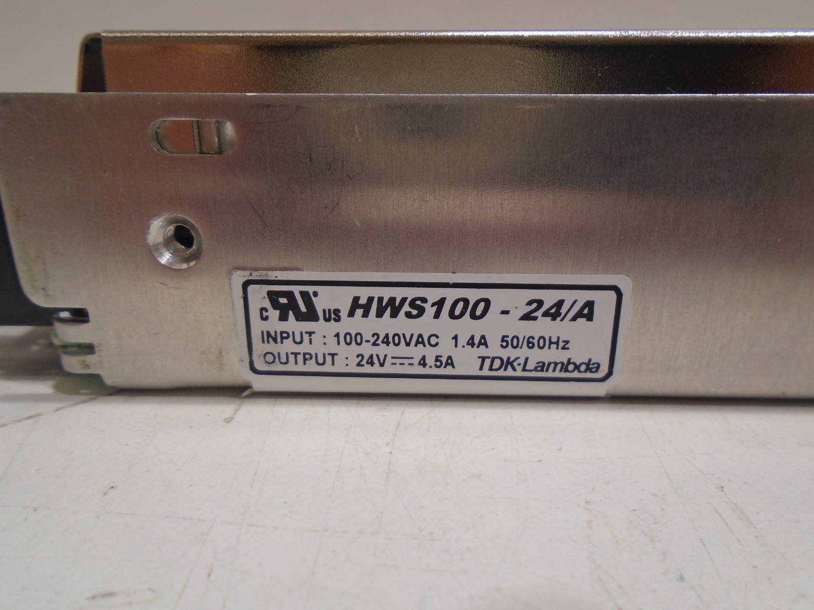 TDK LAMBDA HWS 100-24/A POWER SUPPLY OUTPUT 24V 4.5A