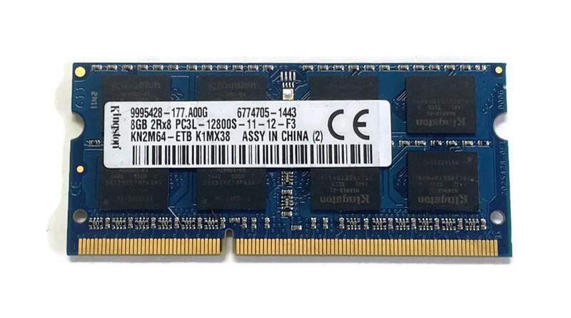 Kingston 8GB 2Rx8 PC3L-12800 DDR3 1600 MHz 1.35V SO-DIMM Laptop Memory RAM 1x 8G