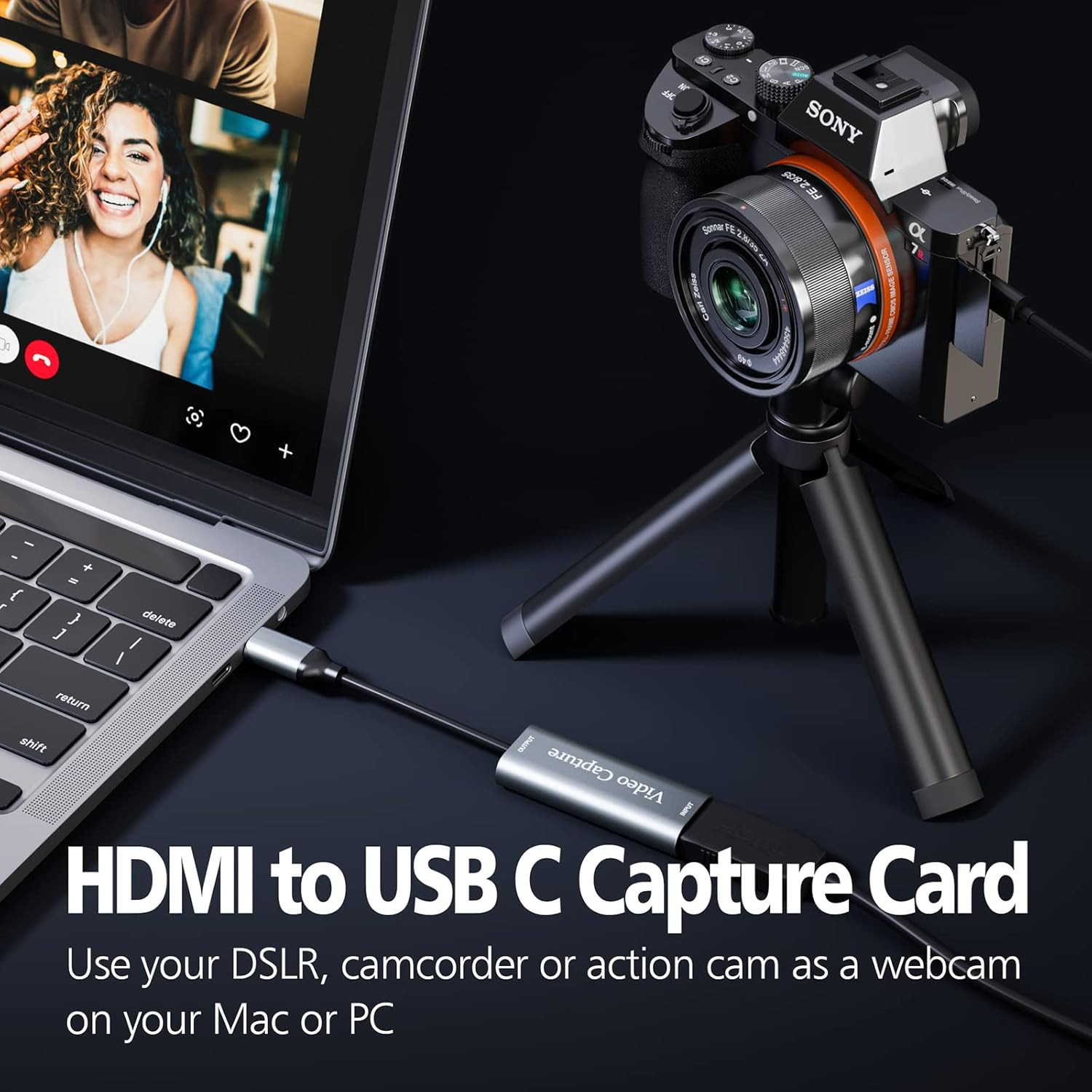 Video Capture Card, USB3.0 HDMI to USB C Capture Card, 4K 1080P 60FPS, Video …