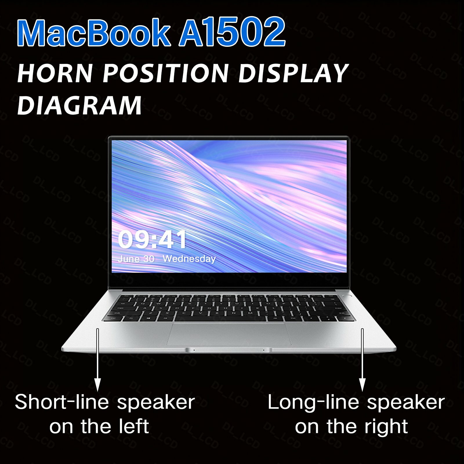 New 13″for MacBook Pro A1502 2013 2014 2015 Year Internal Left and Right Speaker