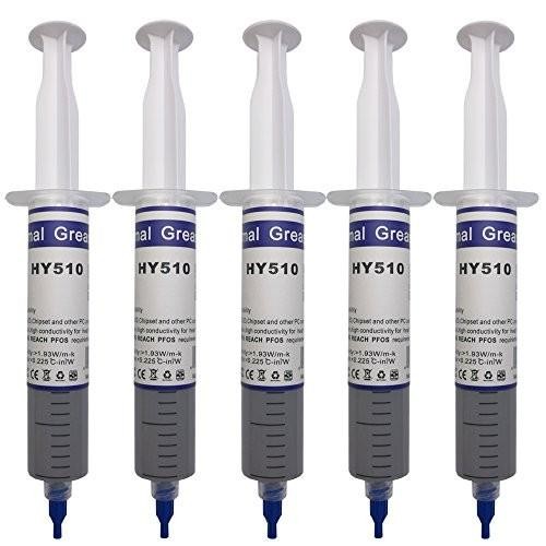 Bay Direct 5-pack Reusable Thermal Paste (7 Oz/200g), Large Syringe Th