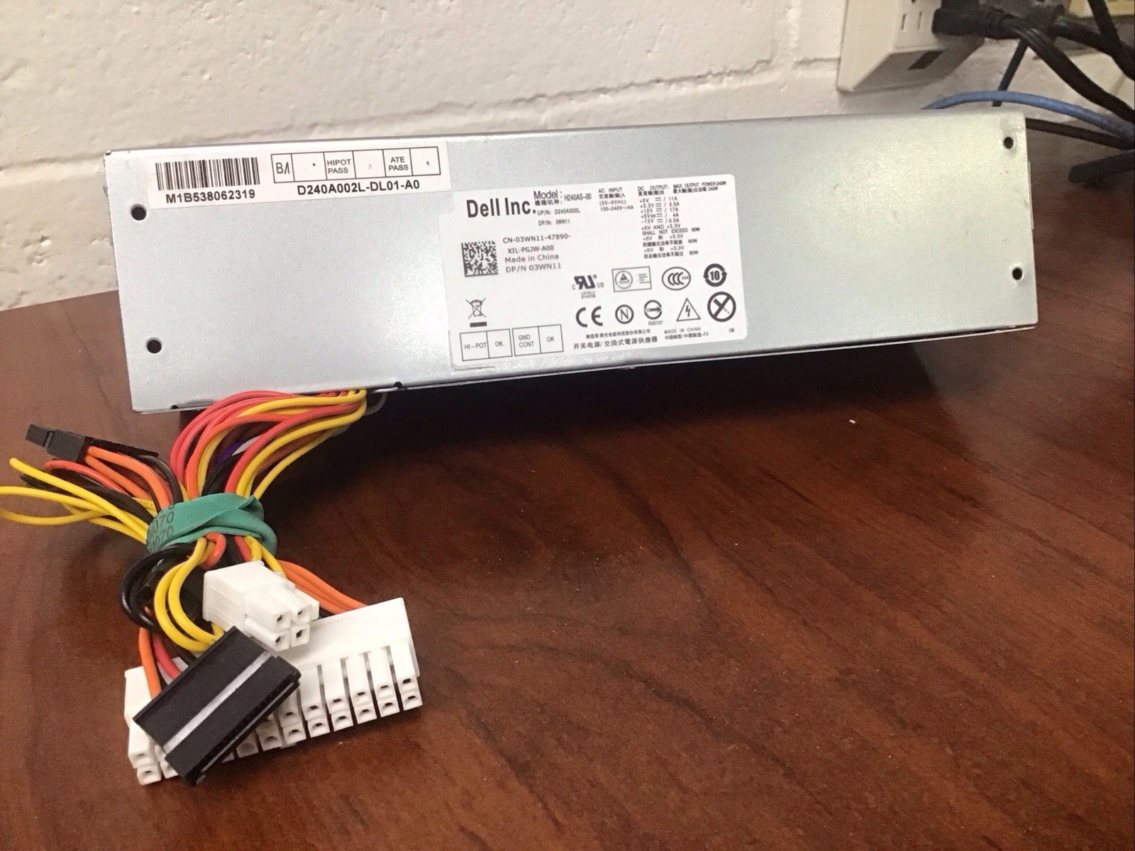 Dell Inc Computer Power Supply 240W Model H240AS-00 D240A002L-DL01-A0 open box