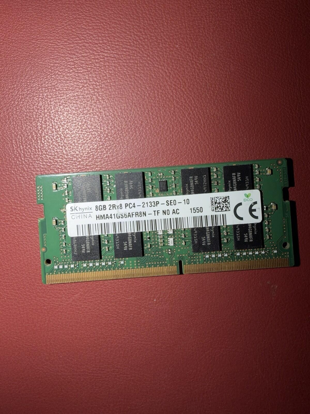 SK HYNIX 8Gb DDR4 2Rx8 LAPTOP SODIMM MEMORY RAM PC4-2133P HMA41GS6AFR8N-TF