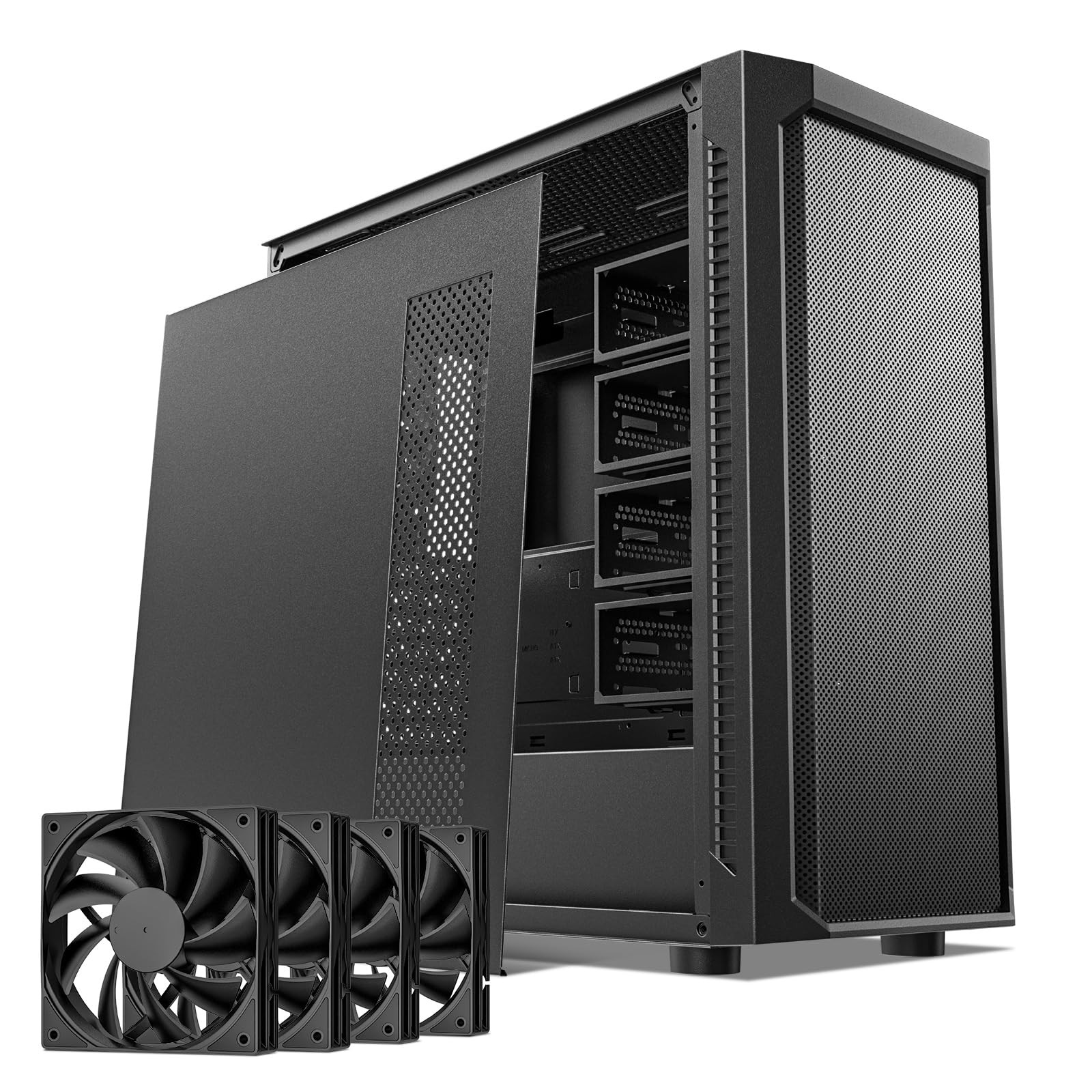Classico Max EATX Case 4x120mm Fan 10×3.5 HDD 3×2.5 SSD 360mm Radiator Pot
