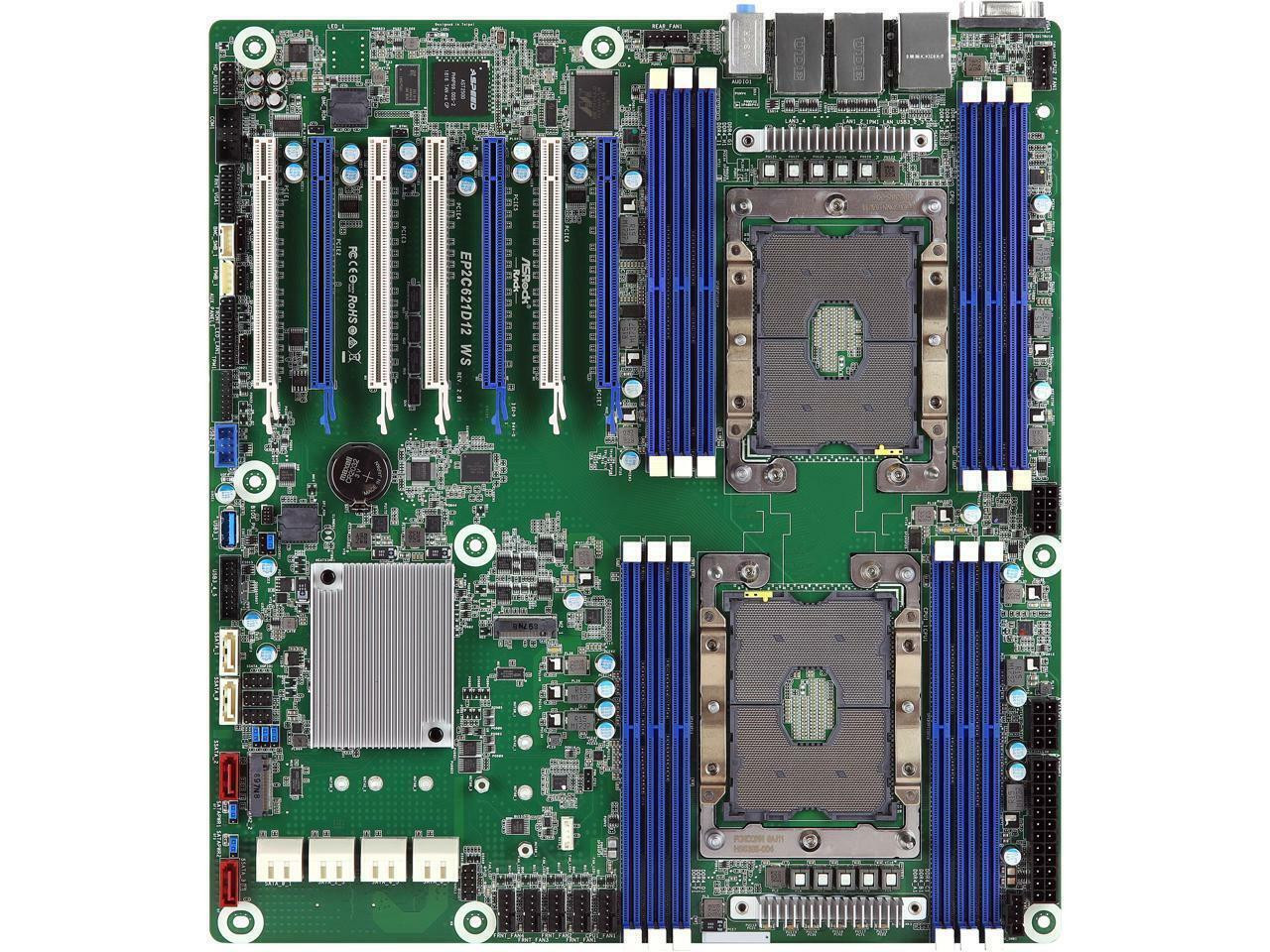 ASRock EP2C621D12 WS EEB Server LGA 3647 Intel C621 Motherboard 12” x 13” DDR4