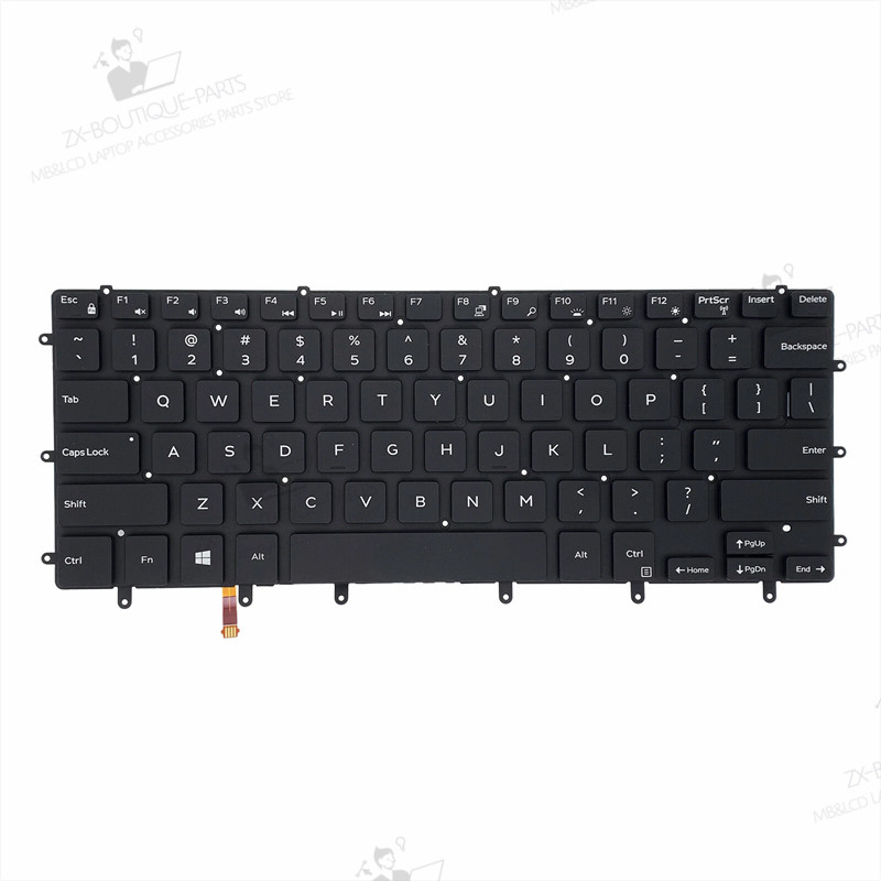 0GDT9F for Dell XPS 15 9550 9560 9570 7590 Backlit Keyboard GDT9F USK