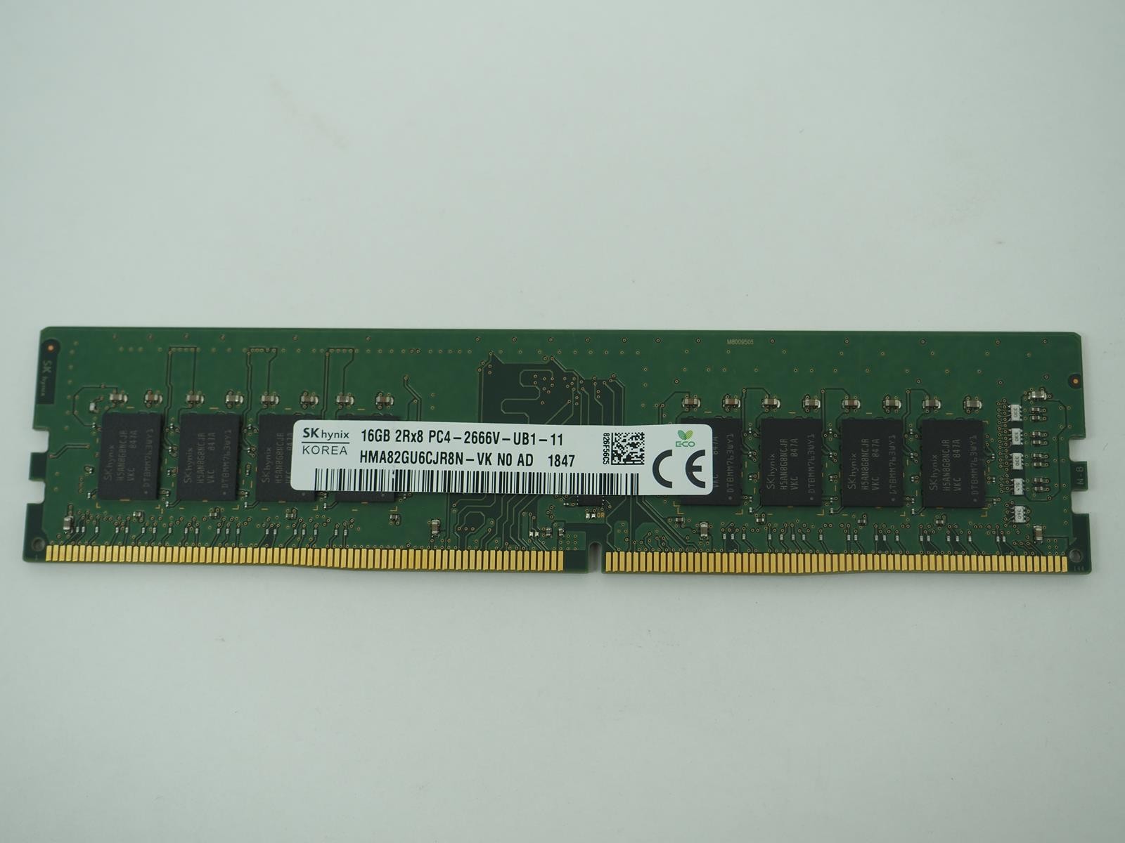SK HYNIX 16GB PC4-2666V Desktop Ram / DIMM Memory – HMA82GU6CJR8N -VK N0 AD