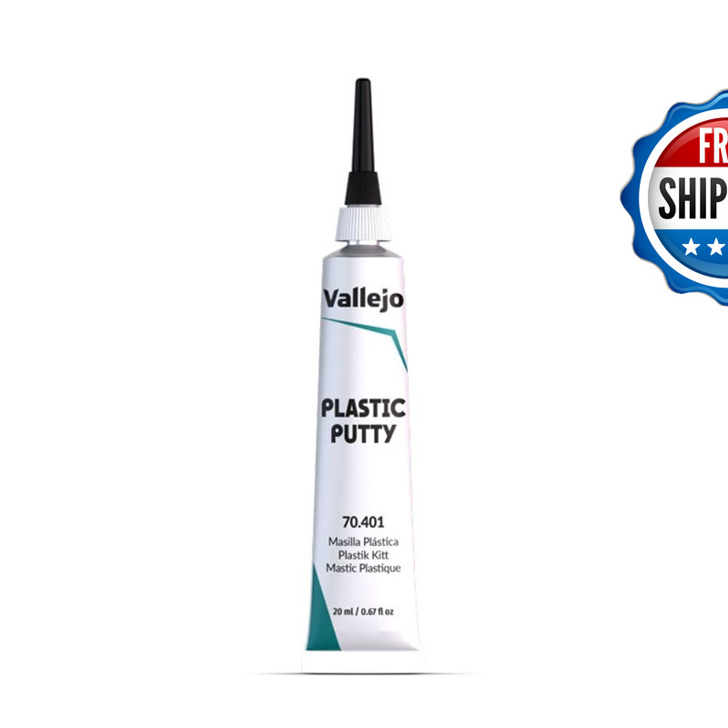 Vallejo – Plastic Putty 20 Ml 0.67 Fl.Oz. White Opaque Consistent Finish 401