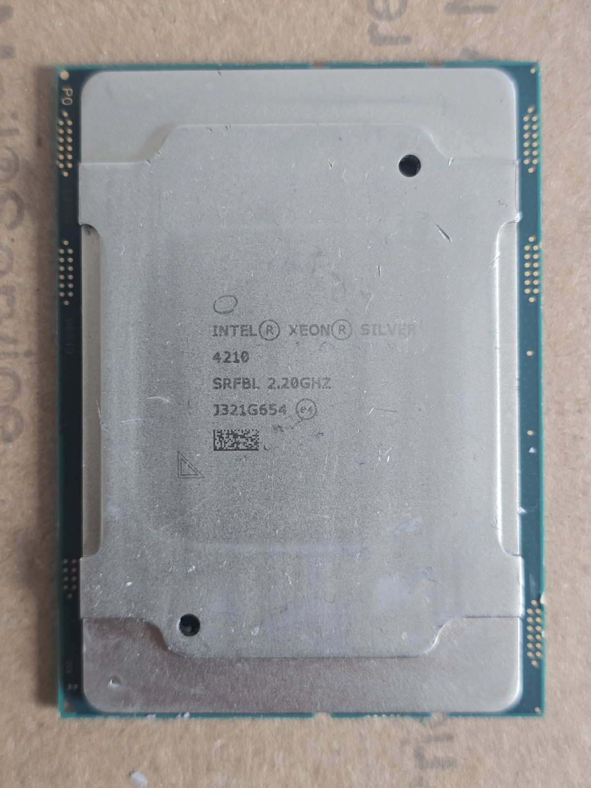 Intel Xeon Silver 4210 SRFBL 2.20GHz 10-Core 13.75MB LGA3647 CPU Processor