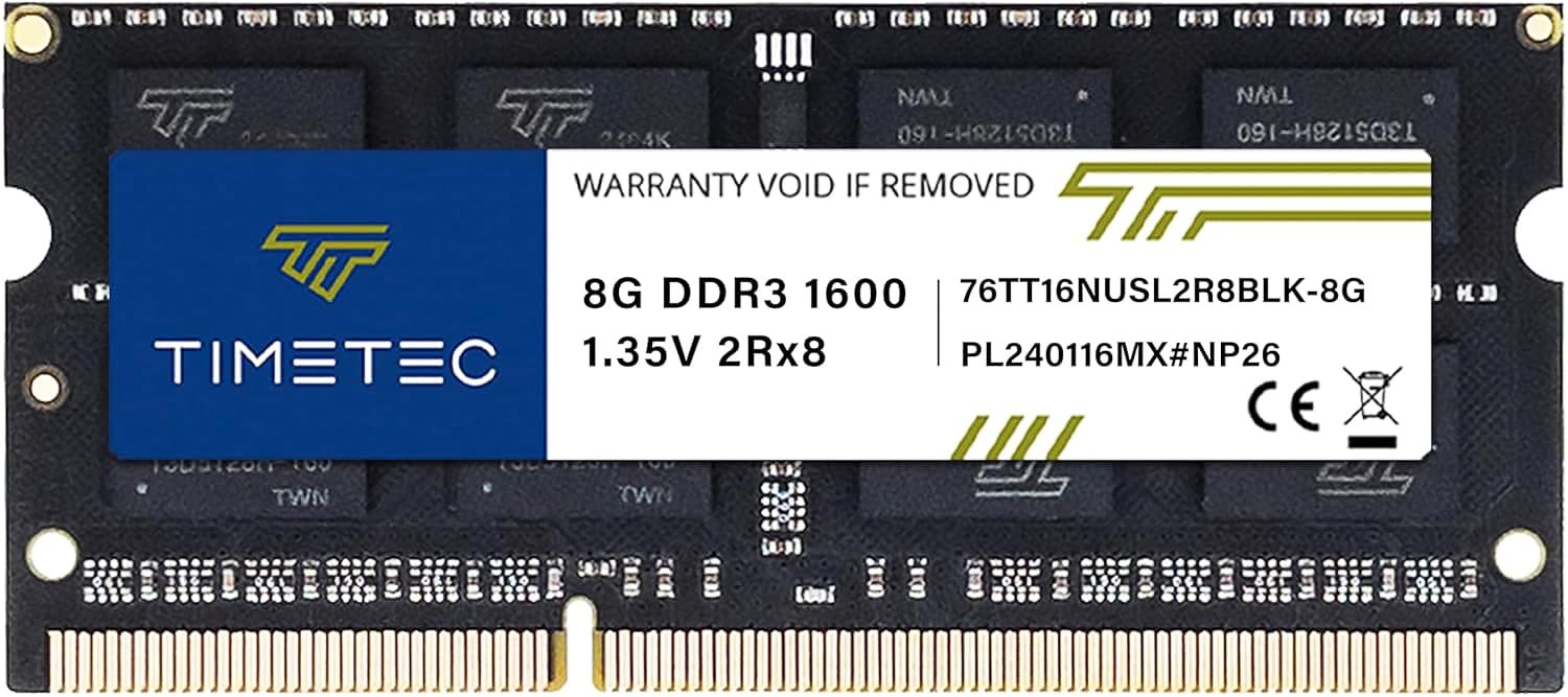 Timetec 8GB DDR3L / DDR3 1600MHz (DDR3L-1600) PC3L-12800 / PC3-12800(PC3L-12800S