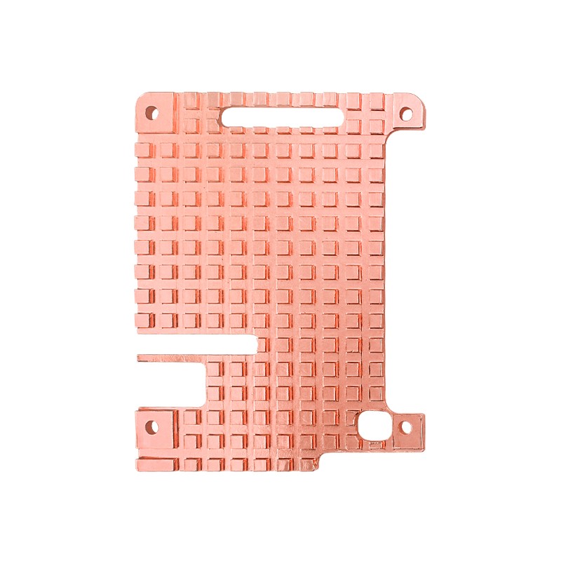 Thin Copper+Acrylic Heatsink Protective Passive Cooling Case For Raspberry Pi 4B