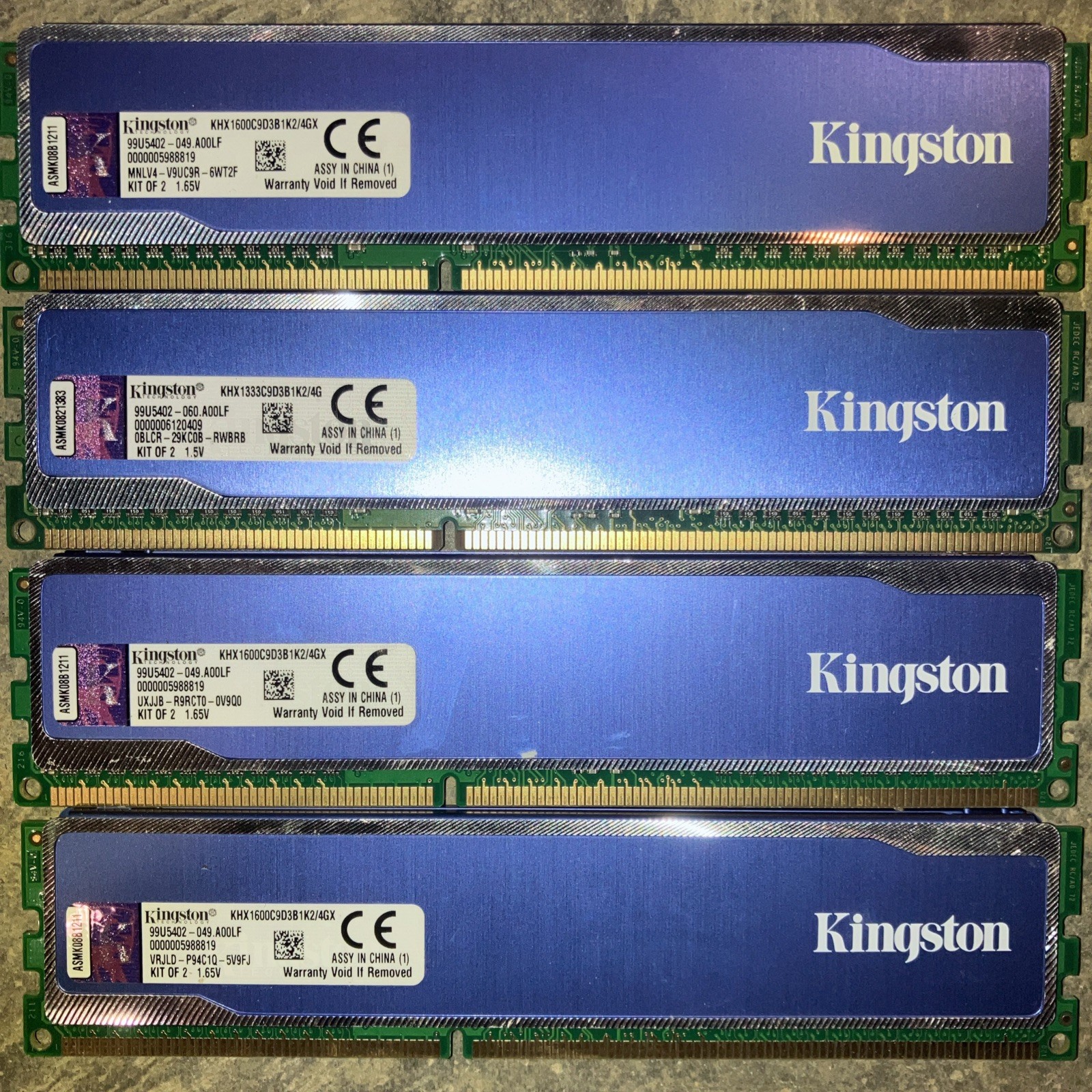 Kingston HyperX DDR3 8GB KIT (4x2GB) RAM DDR3 2400MHz KHX1600C9D3B1K2/4GX