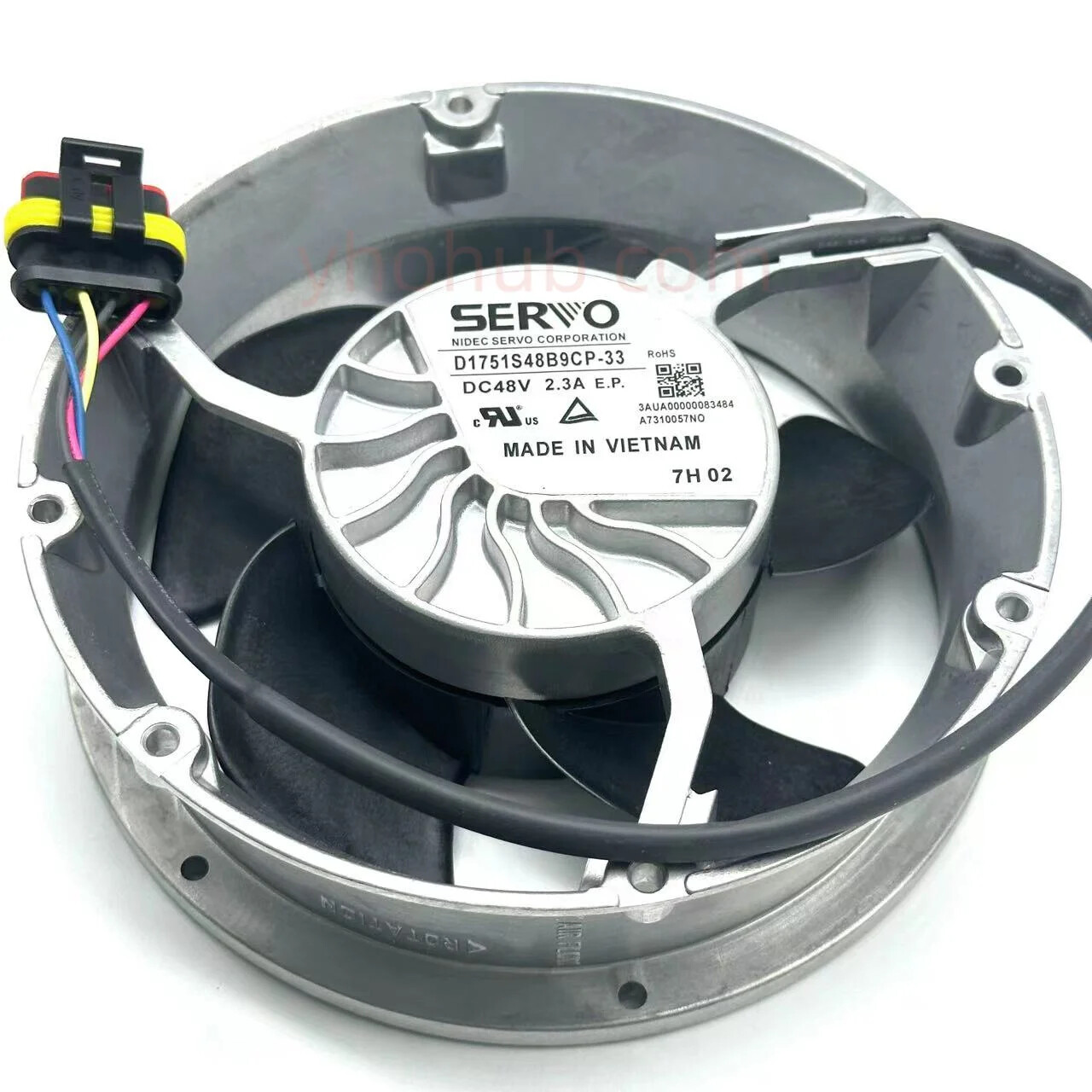 Japan Servo D1751S48B9CP-33 DC 48V 2.3A 172x150x51mm 4-Wire Server Cooling Fan