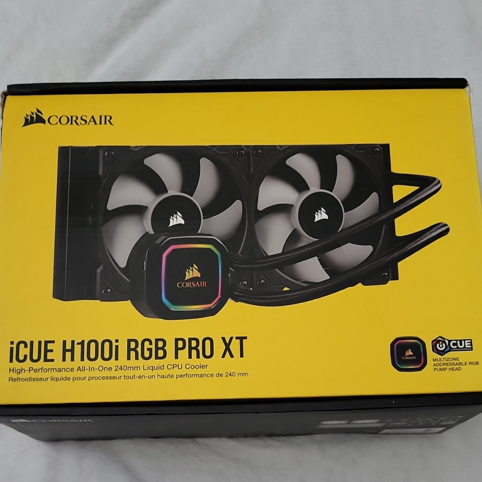 Corsair iCUE H100i RGB PRO XT 240mm Liquid CPU Cooler Black 2400RPM
