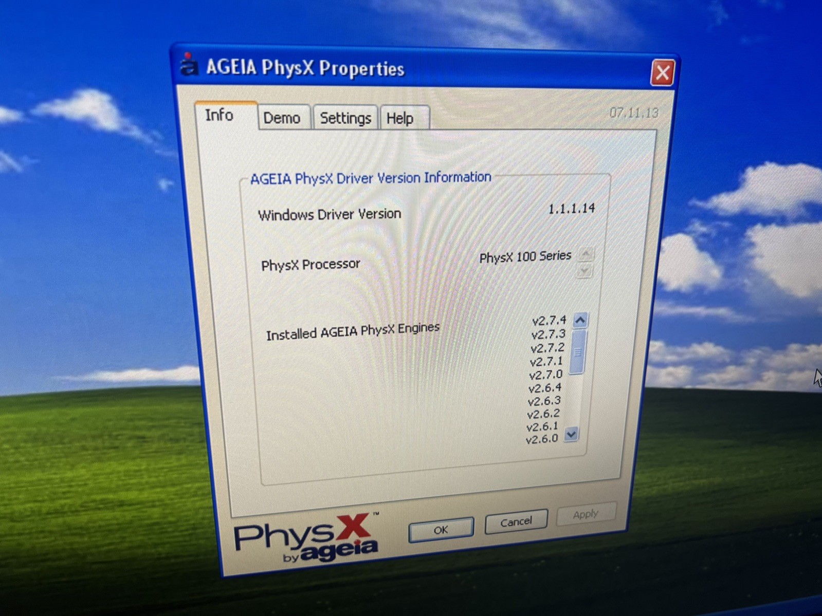 BFG Ageia PhysX PCI Physics Accelerator card