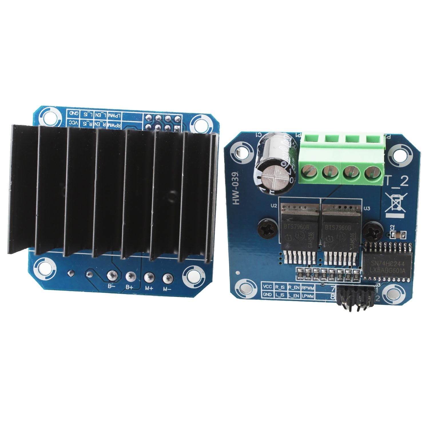 2PCS Double BTS7960B DC 43A Stepper Motor Driver Module H-Bridge PWM Driving …