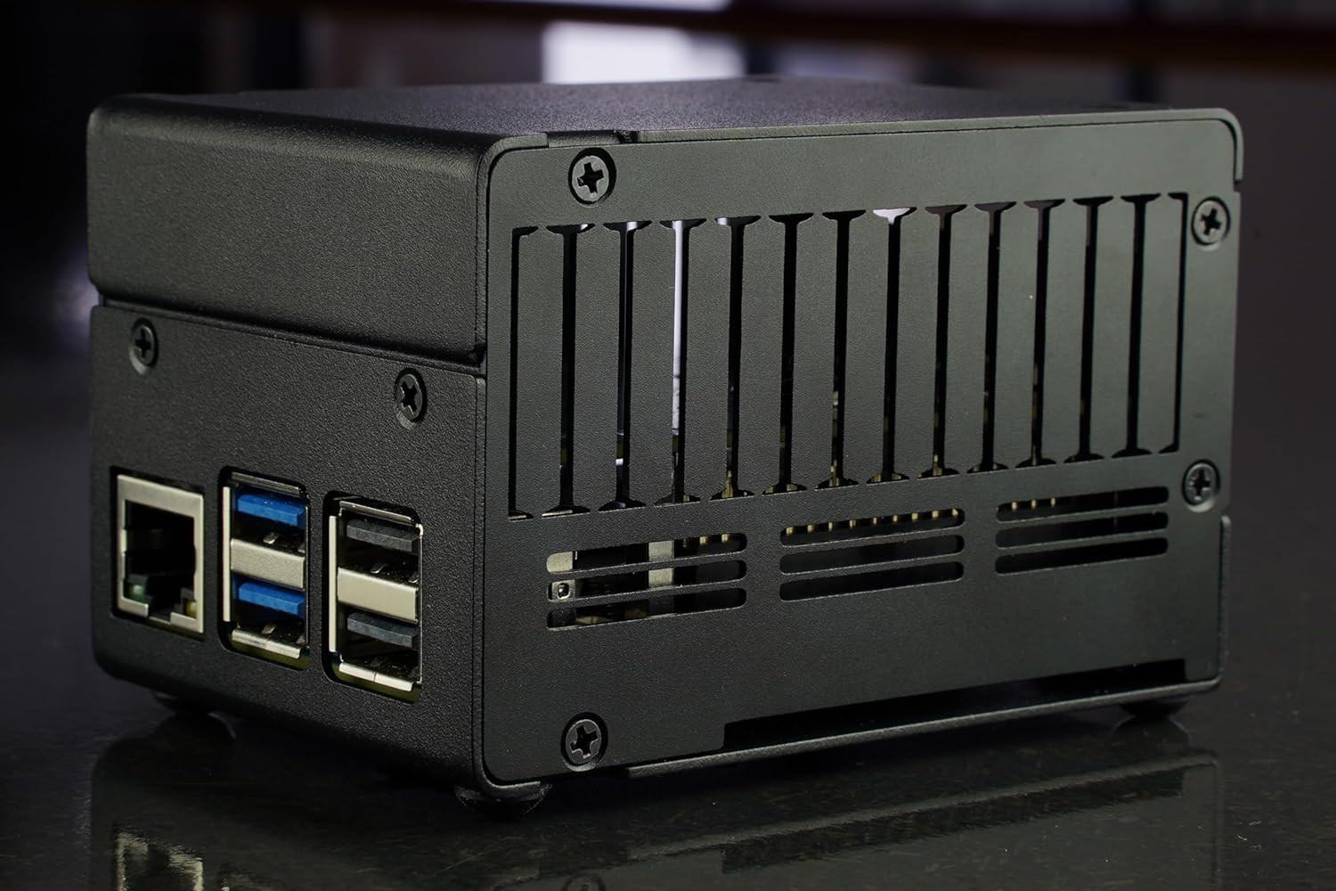 KKSB Case for Raspberry Pi 5 with Space for Hats, Add-On Boards, Cooler, and Nvm