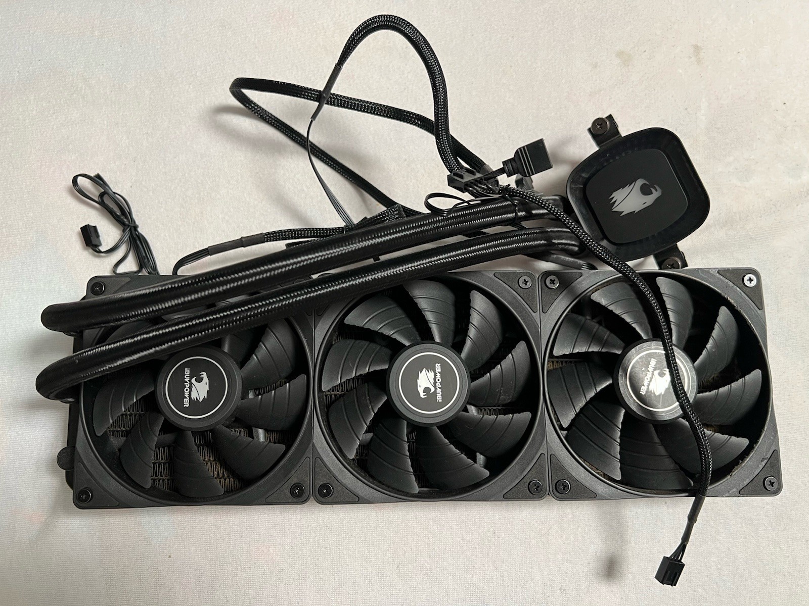 iBUYPOWER 360mm ARGB Liquid CPU Cooler AIO 3x120mm PWM Fans Intel AMD Black