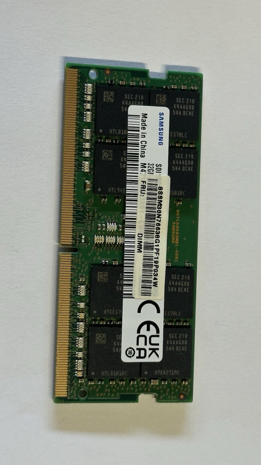 Samsung 32GB DDR4 3200MHz PC4-25600 SODIMM Laptop Memory RAM Tested Working