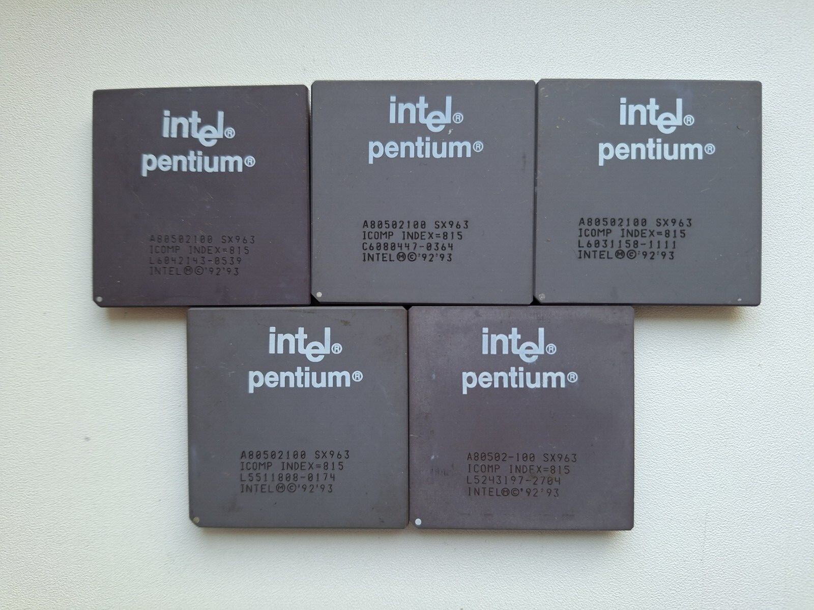 Intel Pentium 75 90 100 120 133 150 166 200 classic Pentium, Vintage CPU, GOLD