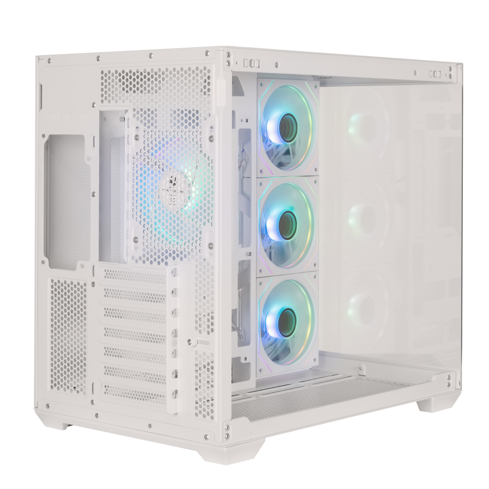 BITFENIX AL118 White PC Case – Back/Reverse Connect Compatible.