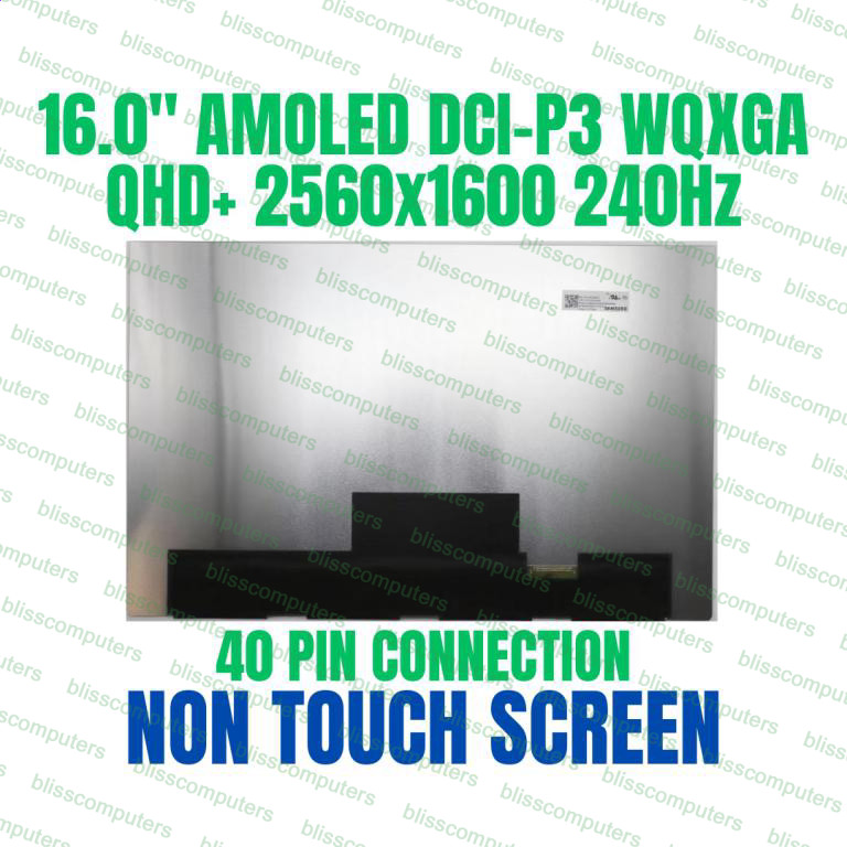 Samsung ATNA60HU01 16″ WQXGA 240Hz Non Touch Laptop OLED Screen
