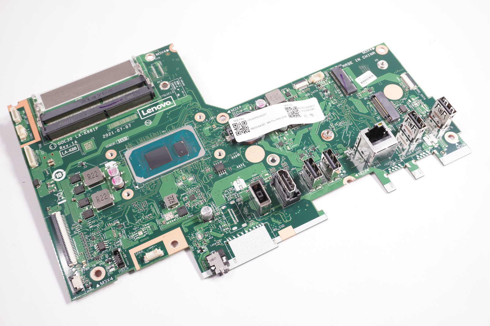 5B20U54592 Lenovo Intel i3-1115G4 Motherboard F0G0 IdeaCentre AIO 3-24ITL6