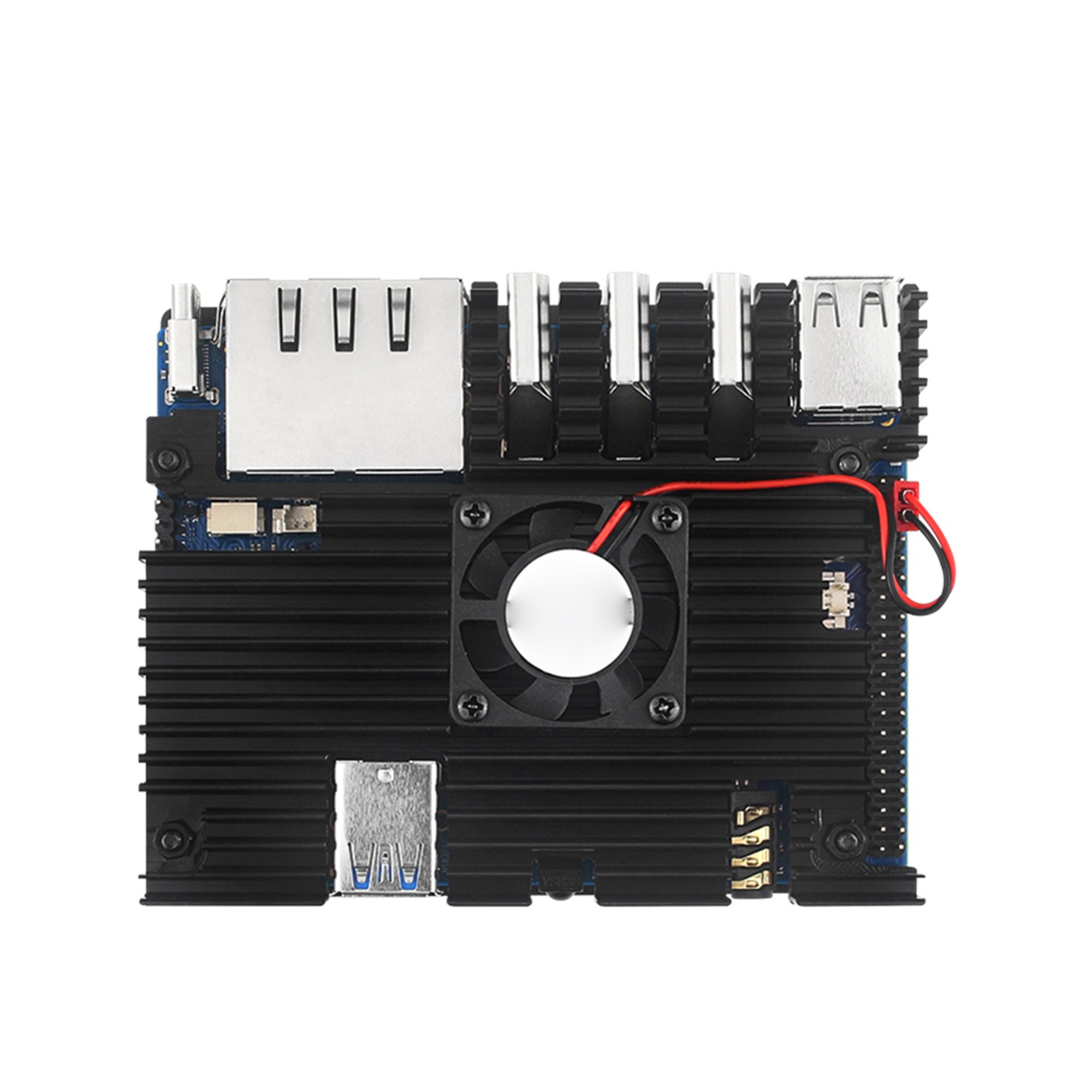 Housing Case+Cooling Fan Active Passive Radiator/Heatsink For Orange Pi 5 Plus D