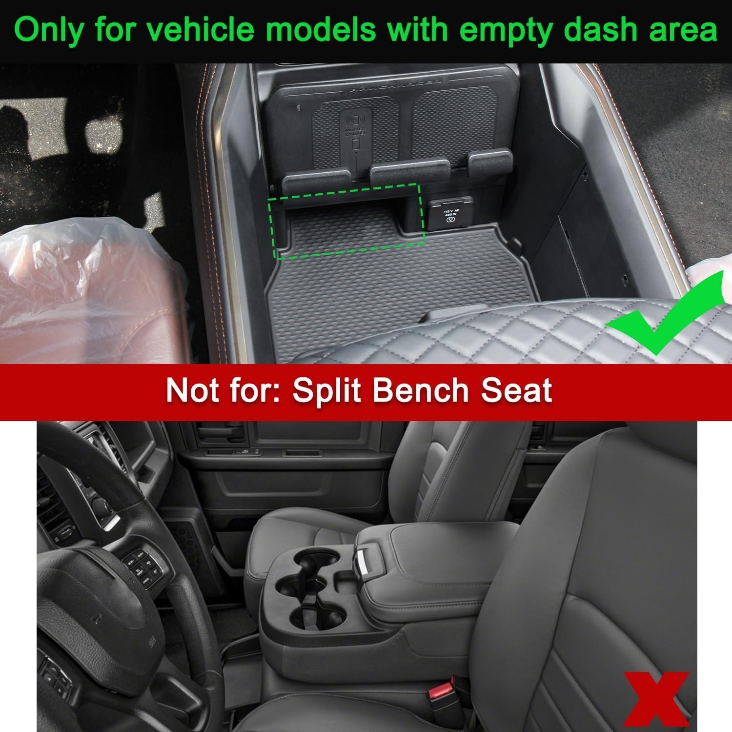 Removable Storage Drawer Tray Compatible with 2019-2026 Dodge RAM 1500 2500 3…