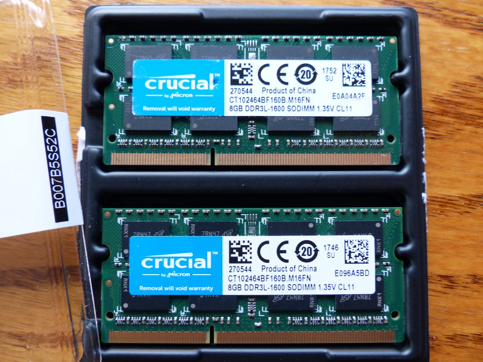 Crucial DDR3L-1600 16GB (2 x 8GB) Laptop RAM Sodimm Memory 1.35V CL11