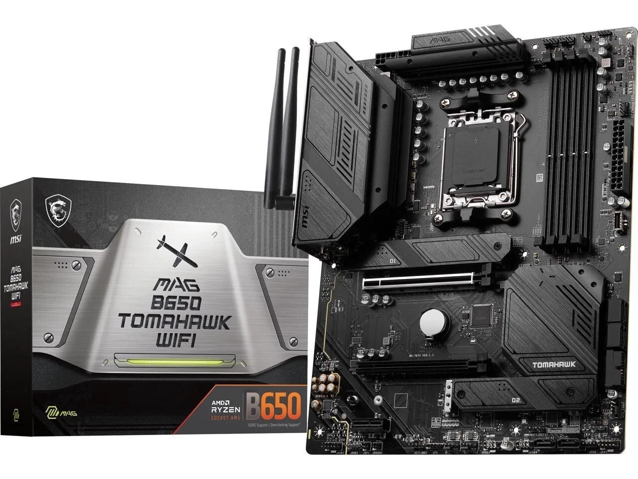 MSI MAG B650 Tomahawk Wifi Gaming Desktop Motherboard – Socket AM5