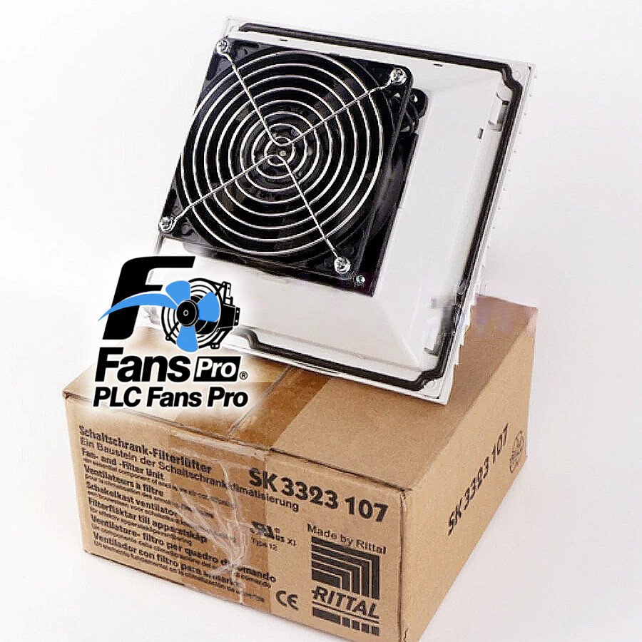 SK 3323107 1PCS Brand New Rittal SK3323107 230VAC 19/18W 0.12/0.11A Fan