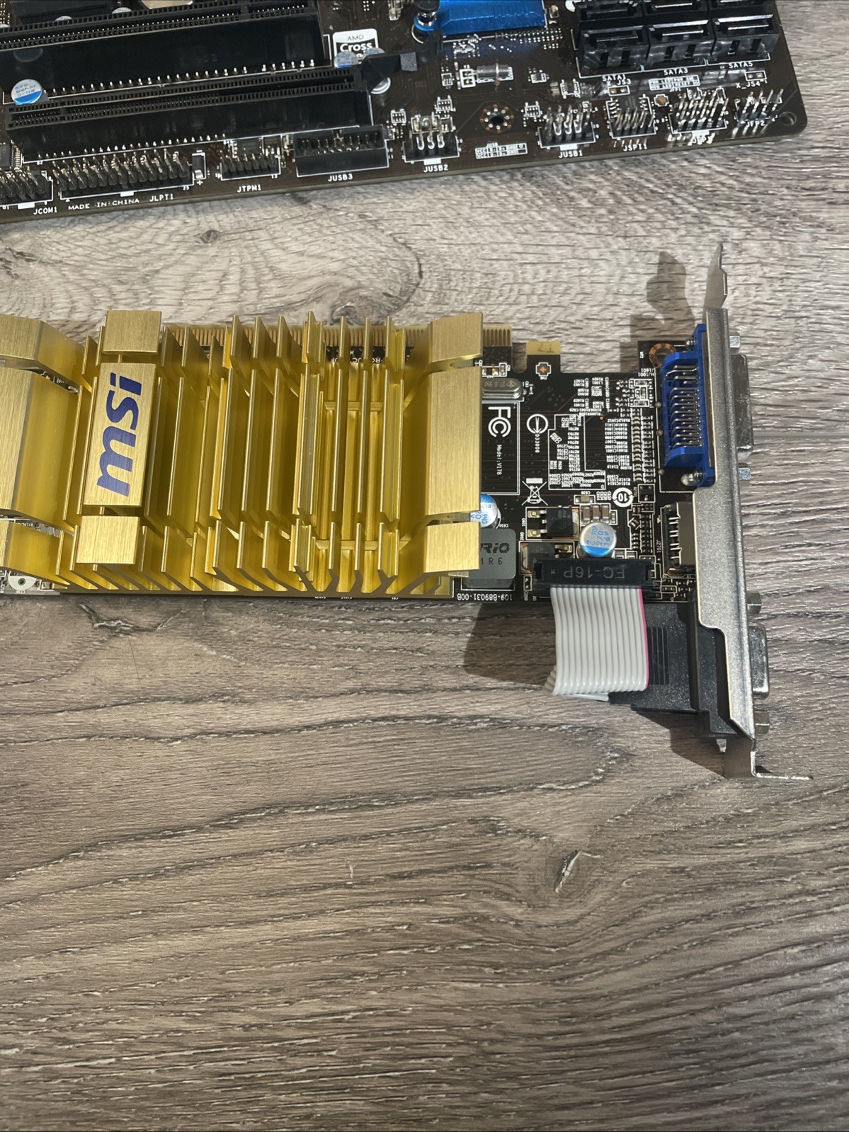 UNTESTED MSI A88XM-E45 V2 Motherboard AMD CPU Combo 10GB DDR3 RAM Radeon GPU Lot