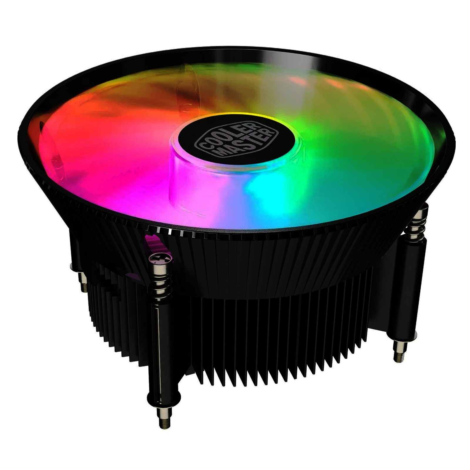 Cooler Master LGA1200 115X Copper Core Heatsink Cooling Fan ARGB Anodized Black