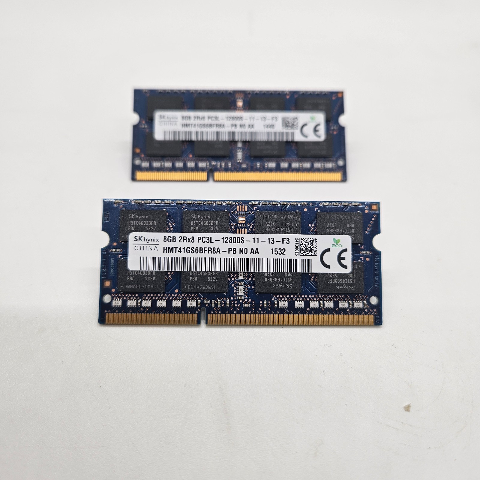 SK Hynix (2x8GB) 2RX8 PC3L-12800S 1600Mhz HMT41GS6BFR8A-PB N0 AA 1515 (set of 2)