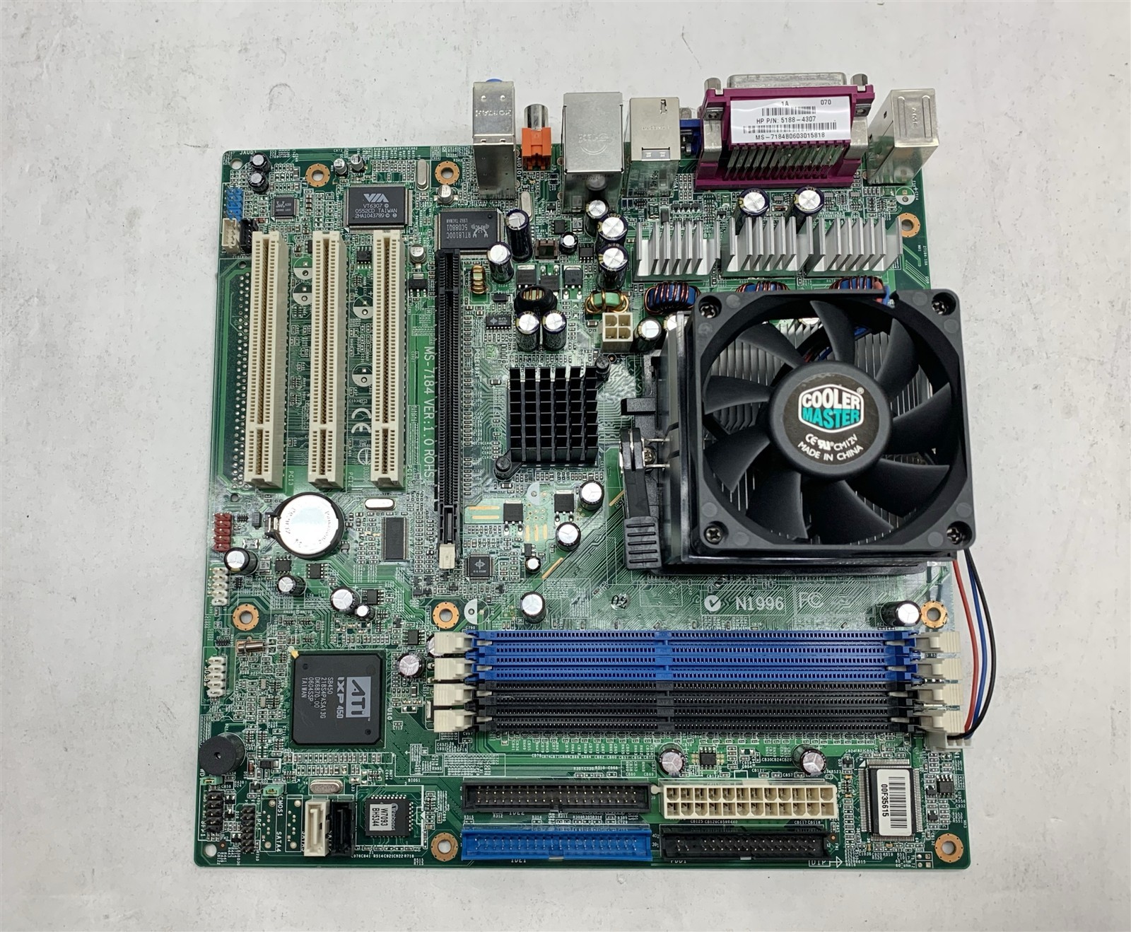 HP AMETHYST M-GL6E MS-7184 5188-4307 mATX mPGA939 AMD Sempron 3200+ 1.8GHz 384MB
