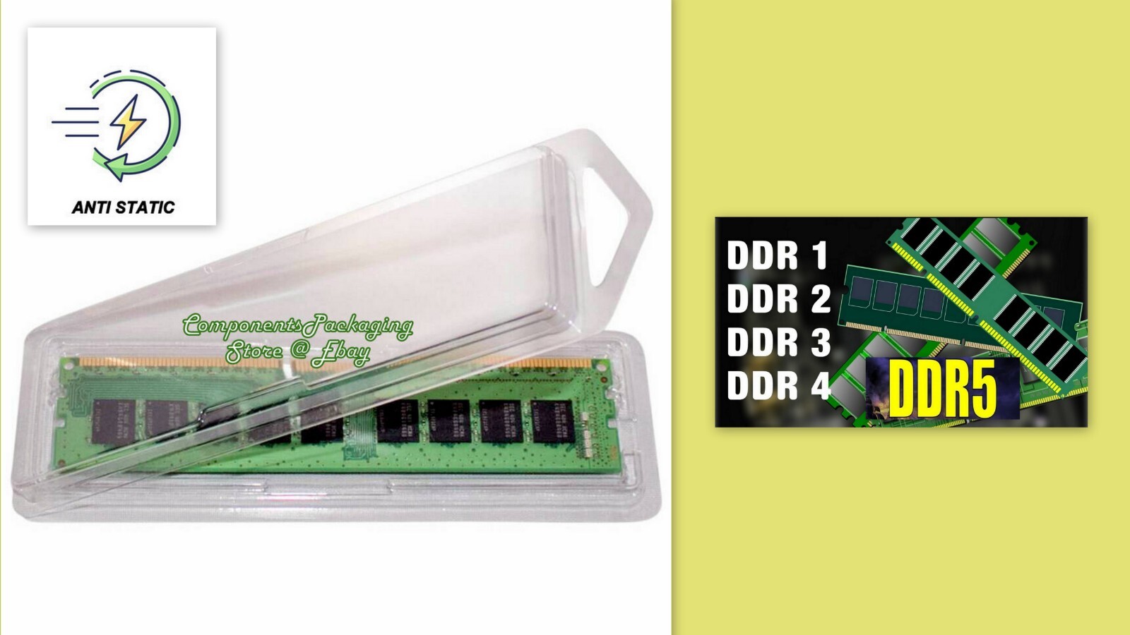 10 – Memory Blister Pack Clamshell for DDR4 DDR3 DDR2 DIMM Memory Modules – New